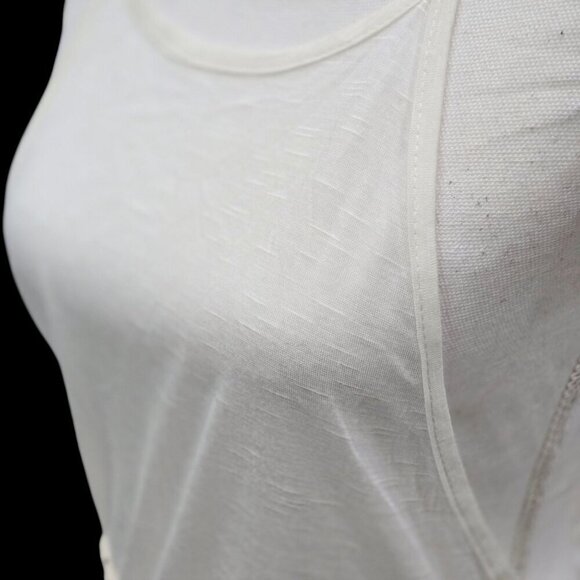 Poetry ✦ White Boho Crochet Tank ✦ Tassel Hem w/ Halter Neck Size S - Picture 6 of 8